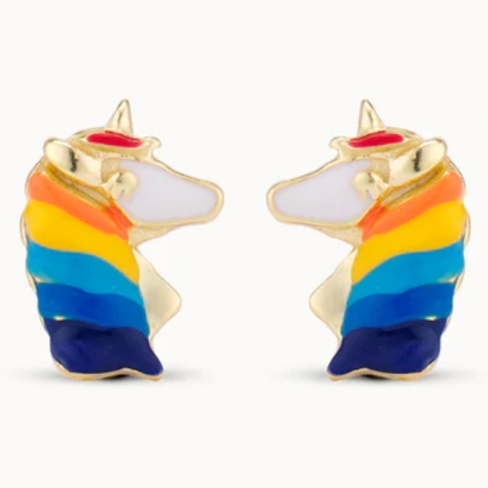 Colorful Unicorn Earrings for Kids